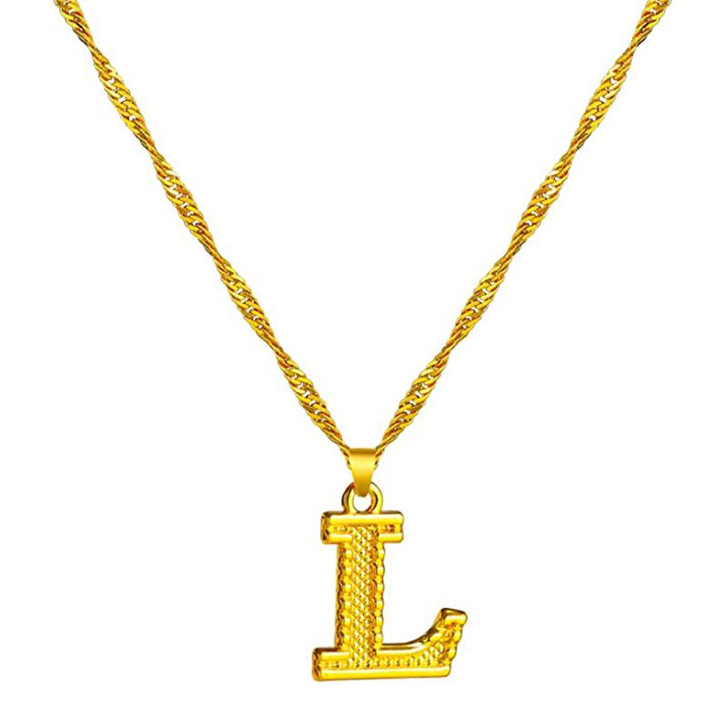 Skorter | 18K gold-plated initial letter necklace