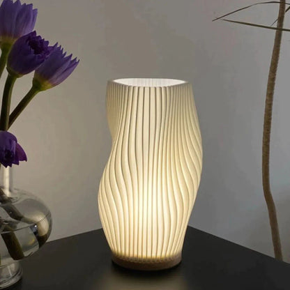 Skorter | Wavecrest Table Lamp – Soft Glow Designer Lamp with Dimmable Warm & Natural White Light