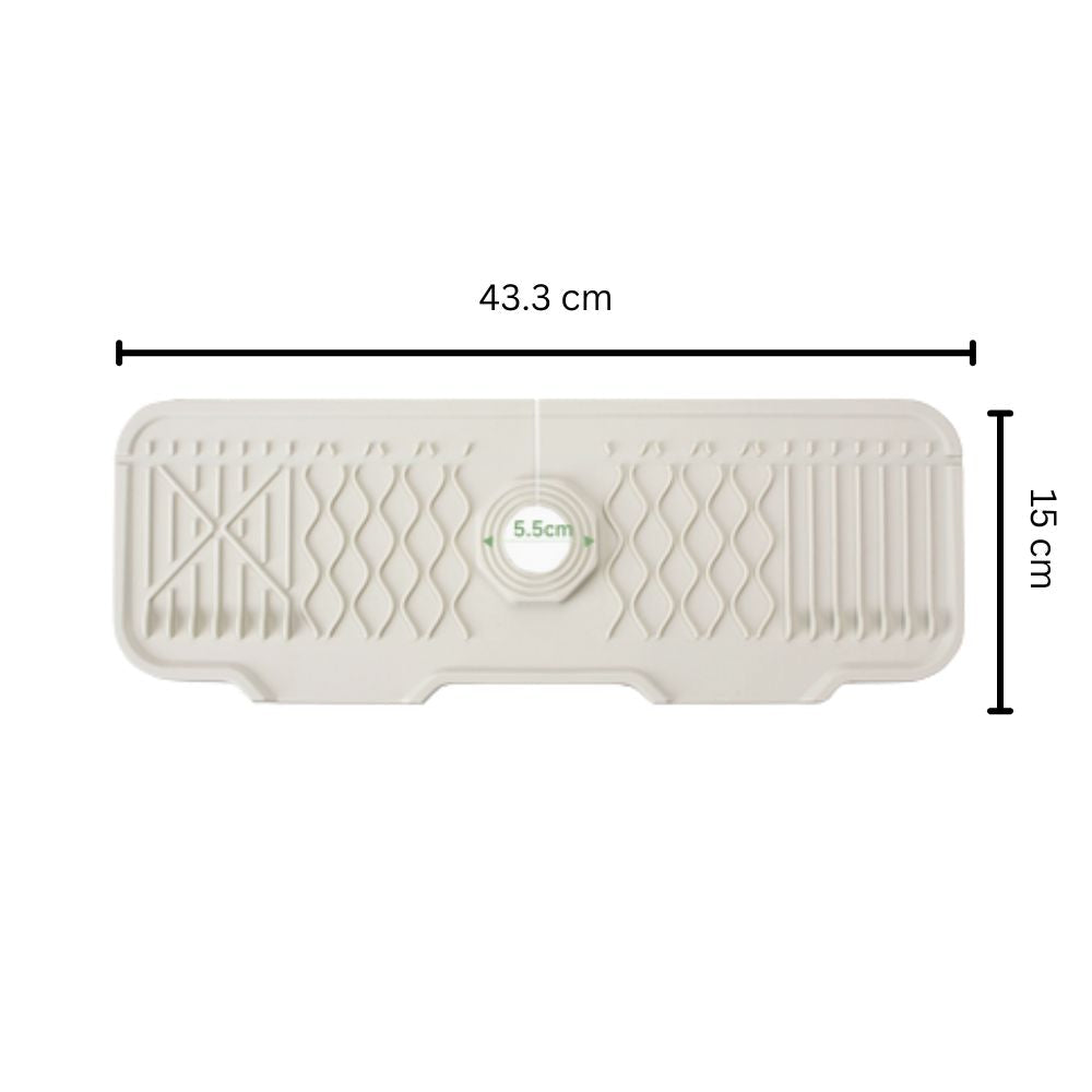 Skorter | Aqua Slope Rubber Faucet Sink Mat