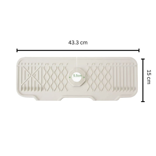 Skorter | Aqua Slope Rubber Faucet Sink Mat