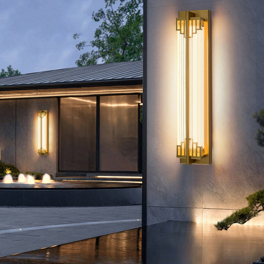 Skorter | LumaRay Waterproof LED Wall Light | Stainless Steel Glass | Rectangular | Outdoor Lighting Terrace