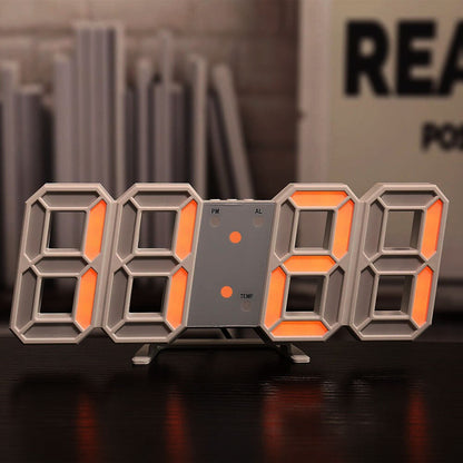 Skorter | LED-Digital Wall Clock - Temperature and Alarm
