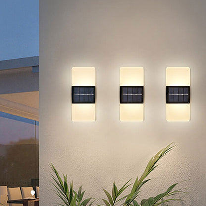 Skorter | LumaZen Solar LED Wall Lamp | Weatherproof | Solar Powered Outdoor Lighting | Garden & Patio Decor