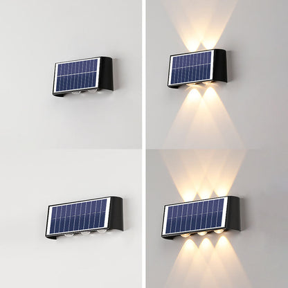 Skorter | Modern Simplicity Solar Waterproof Rectangular ABS PMMA LED Wall Light Lamp For Outdoor Patio