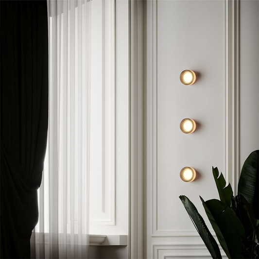 Modern Dimple Glass LED Wall Sconce