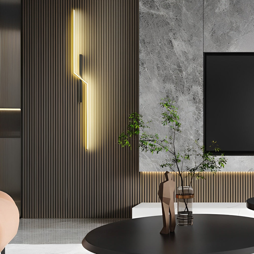 Skorter | Lines Creative LED Modern Minimalistisk Vägglampa Dekorativ Vägglampa Belysning