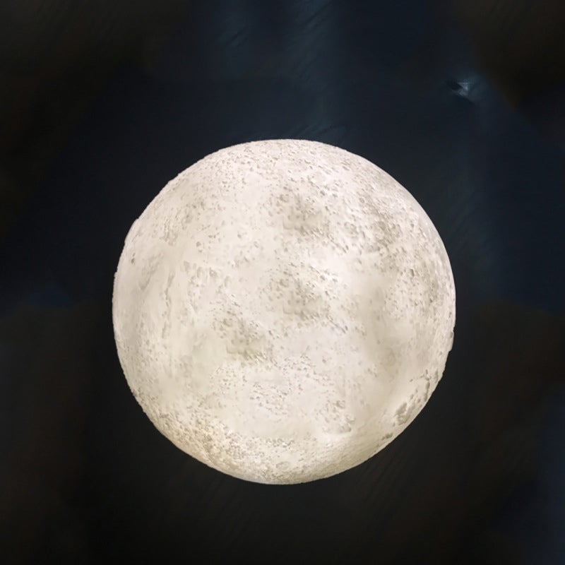 Skorter | Creative Mini Rechargeable 3D Printed Moon 1-Light LED Table Lamp