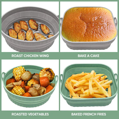 skorter | Air Fryer Silicone Grill Pan Reusable Baking Mold