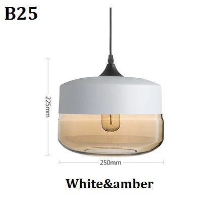 Skorter | EternaGlow Pendant Light made of Glass and Wood | Elegant Design for Your Home