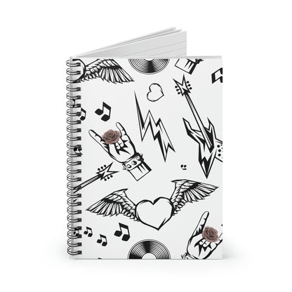 Skorter | and Roses Spiral Notebook