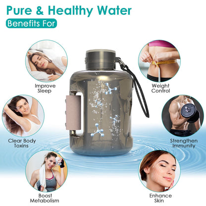 Skorter | 1.5L Large Capacity Portable Rechargeable Hydrogen Water Bottle 6 Min. Fast Electrolysis