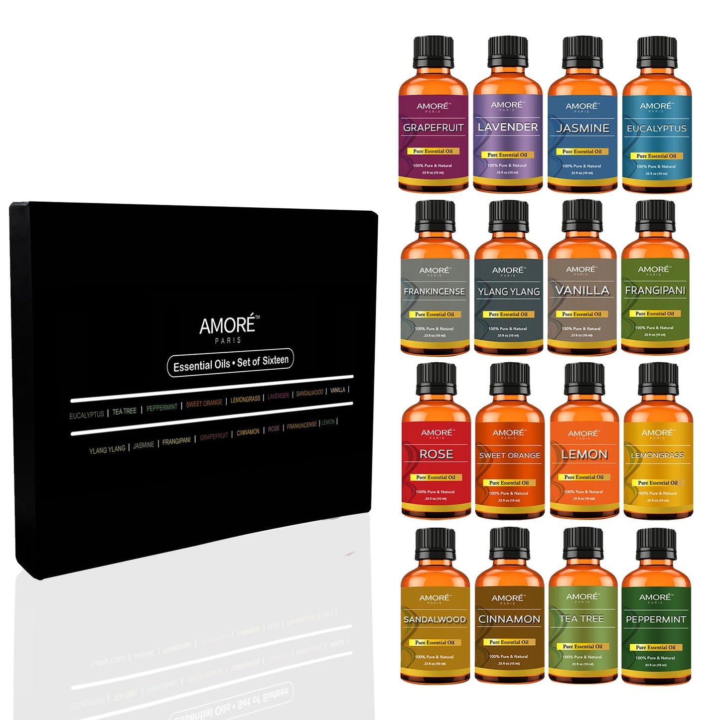 Skorter | 16 pieces: Aromatherapy 100% pure therapeutic high quality essential oils