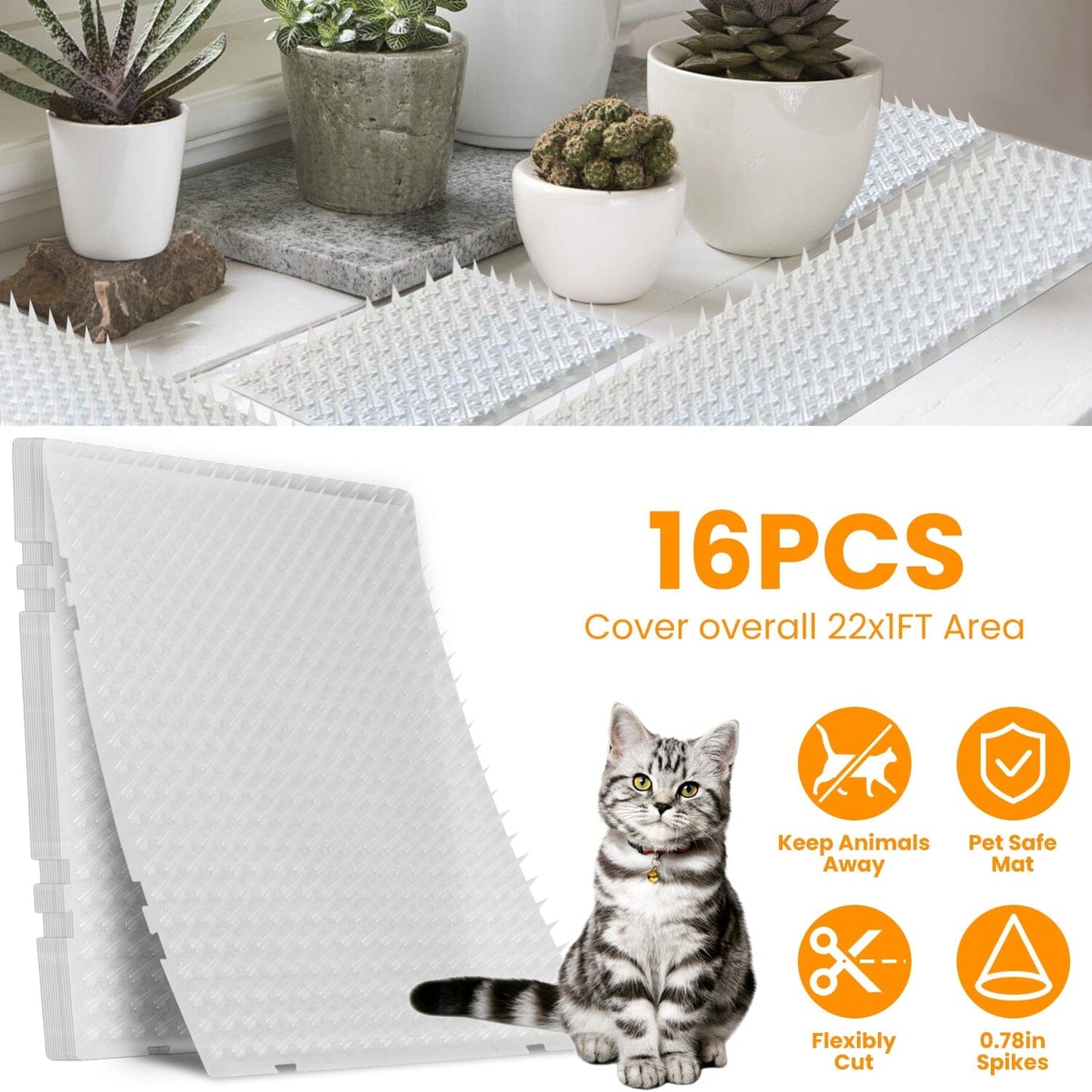 Skorter | 16-Piece: Intimidating Exercise Mats with Pins
