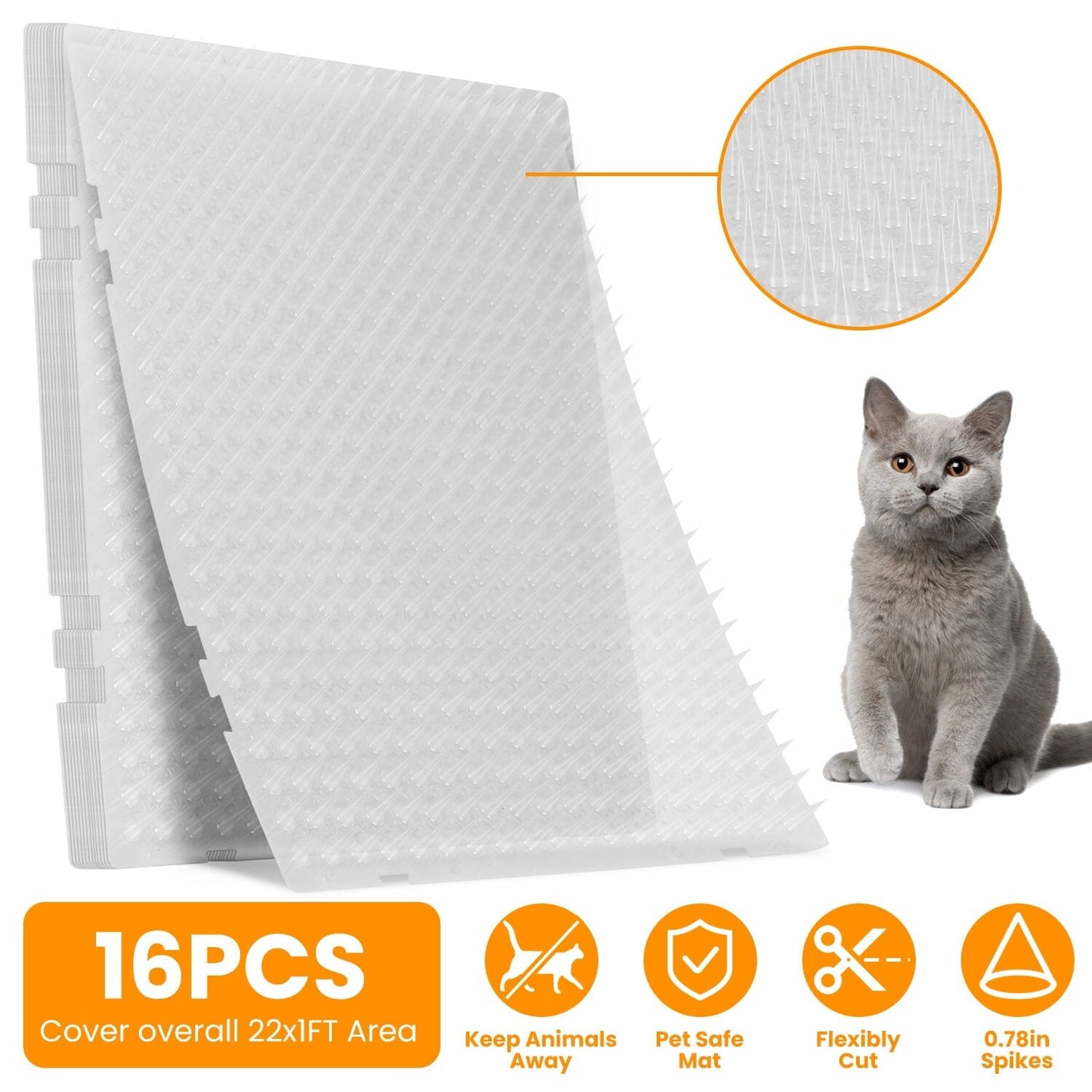 Skorter | 16-Piece: Intimidating Exercise Mats with Pins