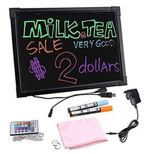 Skorter | 16 x 12" LED flashing illuminated removable neon sign remote control message menu writing