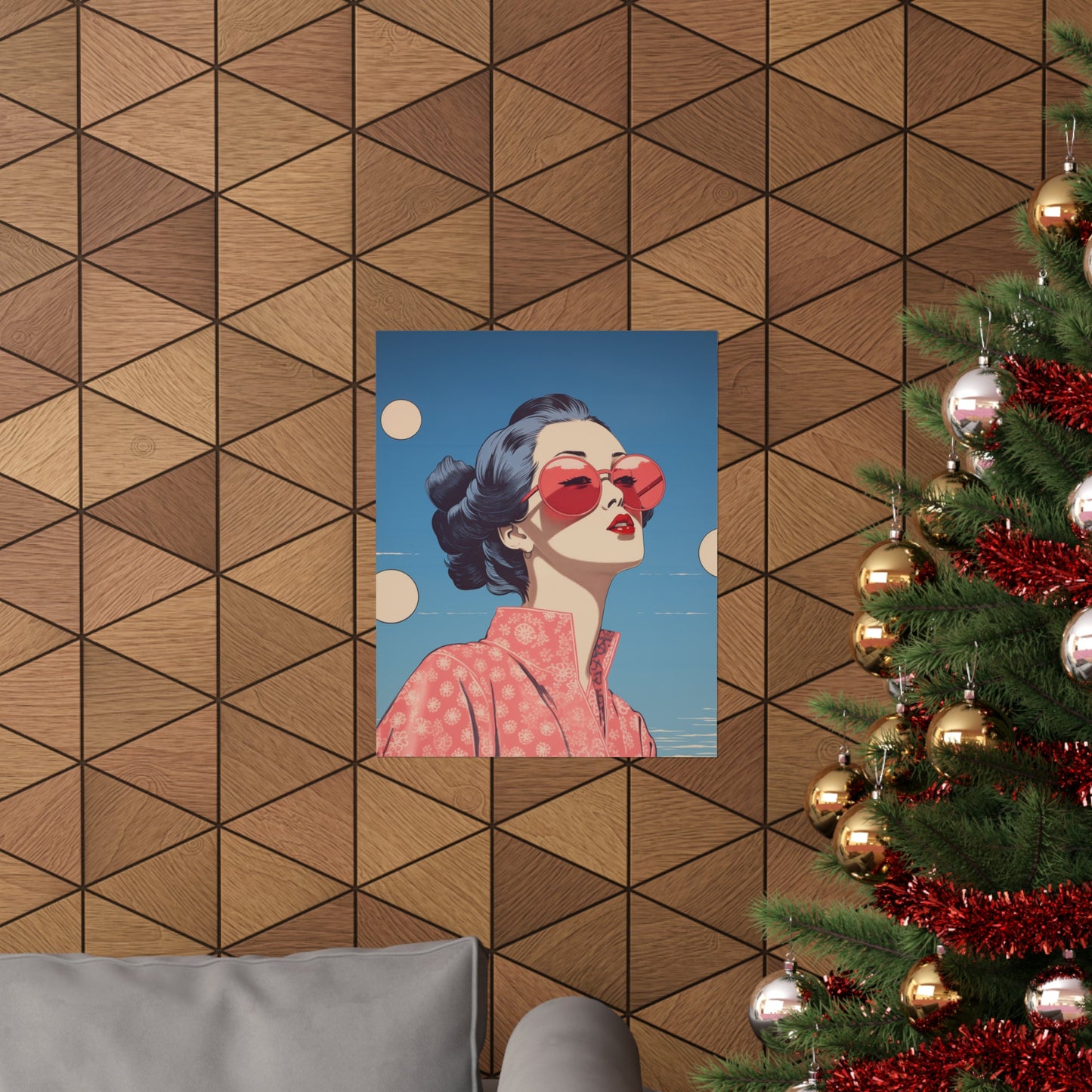 Skorter | Chic Sakura Shades Pop Poster