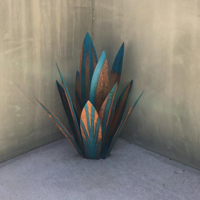 Skorter | Eternal Agave – Handcrafted Rust-Proof Metal Garden Sculpture for Indoor & Outdoor Decor