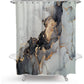 & Gold Marble - Premium Shower Curtain
