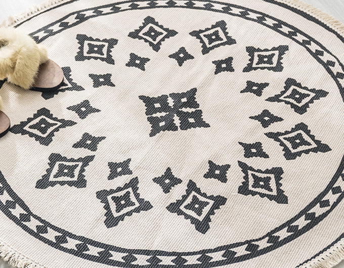 Skorter | Boho Cotton Round Rug