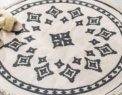 Skorter | Boho Cotton Round Rug