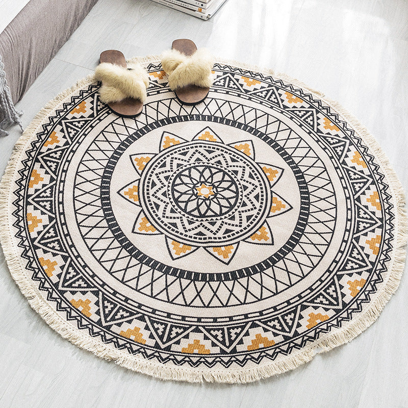 Skorter | Boho Cotton Round Rug