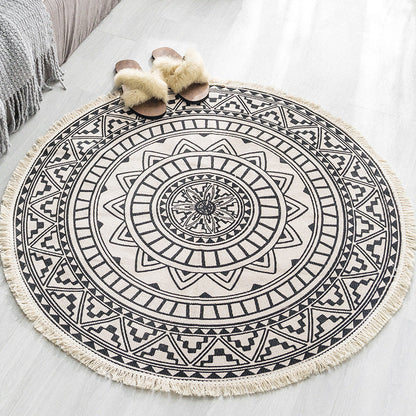 Skorter | Boho Cotton Round Rug