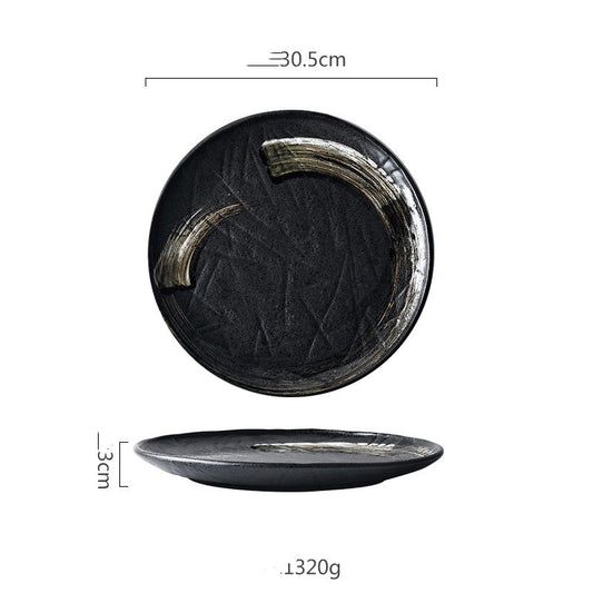 Skorter ceramic plate - Touch Black