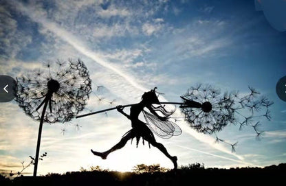 Skorter | Flower Fairy Garden Miniature Sculptures Fairy Garden Mythical Fairies