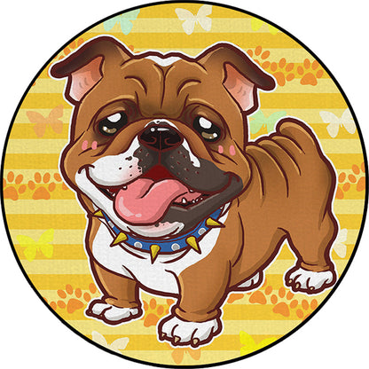 Skorter | Beautiful children's carpet in pink and yellow animal dog banana balloon pattern carpet polyester washable carpet for the children's room