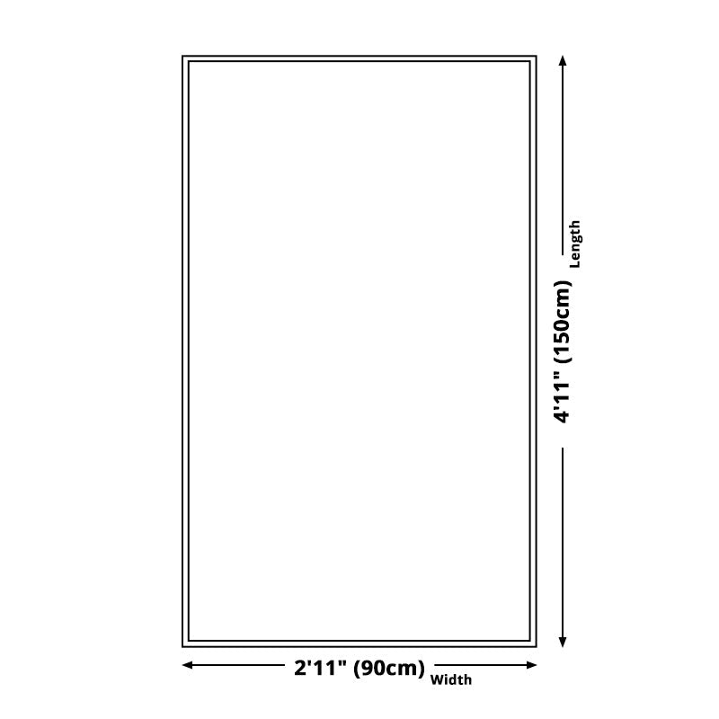 Skorter | Brown Bedroom Rug Moroccan Medallion Pattern Area Rug Polyester Non-Slip Machine Washable Rug