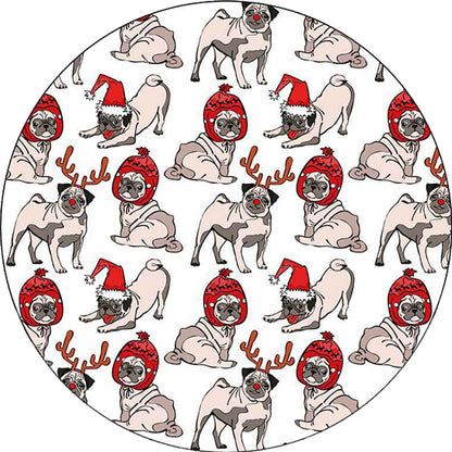 Skorter | Children's room carpet in brown and pink animal dog cat print carpet polyester non-slip back carpet