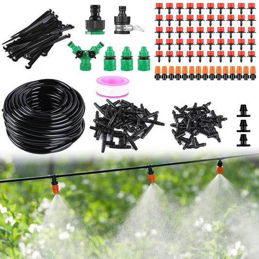 Skorter | 164FT Drip Irrigation Kit Automatic Garden Watering System