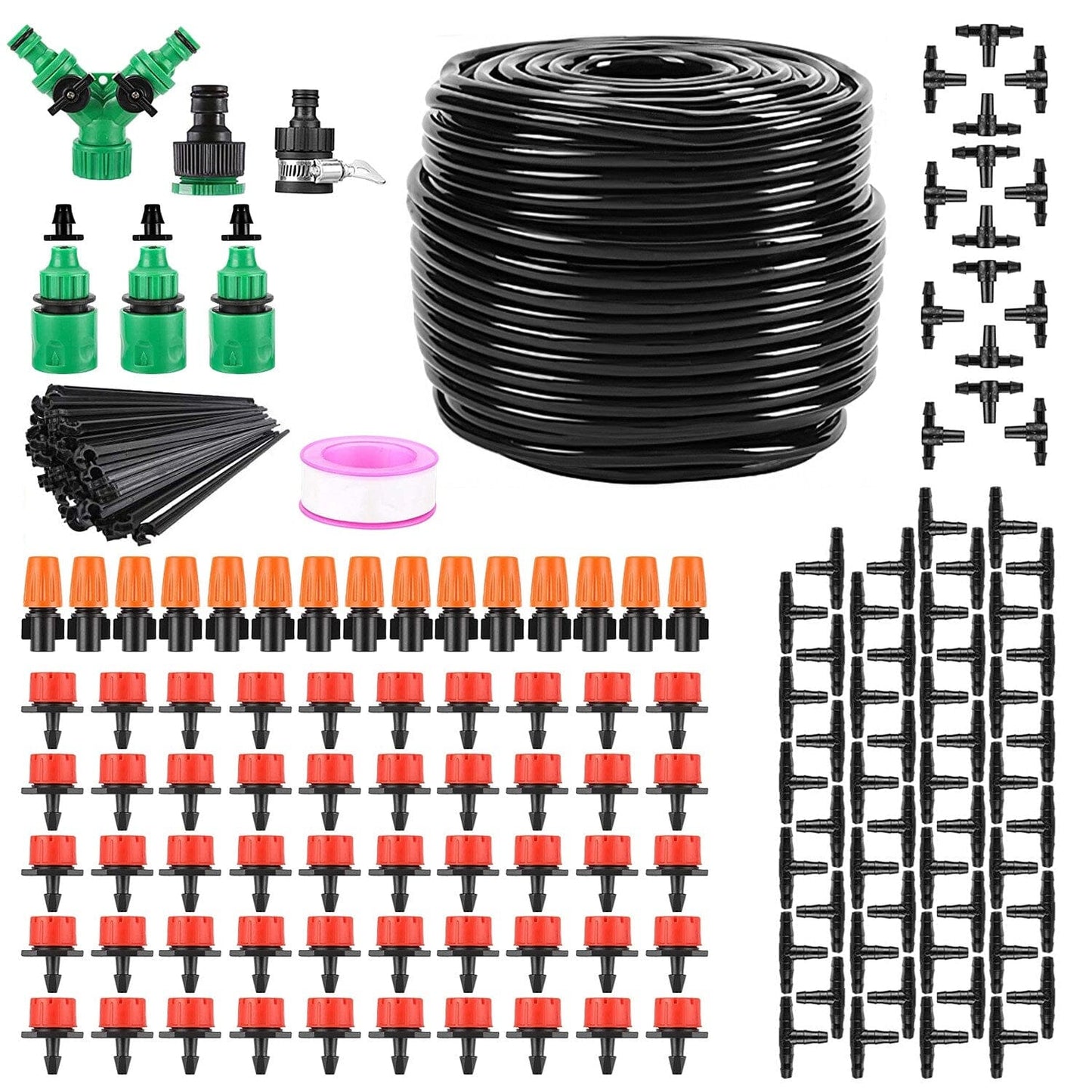 Skorter | 164FT Drip Irrigation Kit Automatic Garden Watering System