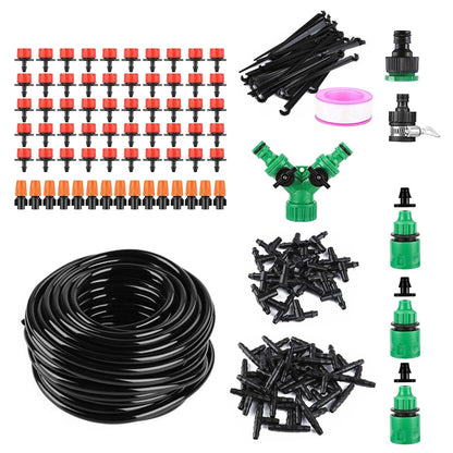 Skorter | 164FT Drip Irrigation Kit Automatic Garden Watering System