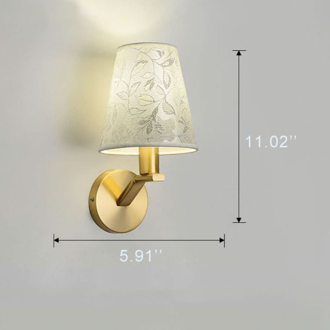 Skorter | Light Bloom - Modern Fabrics Dome Wall Lamp