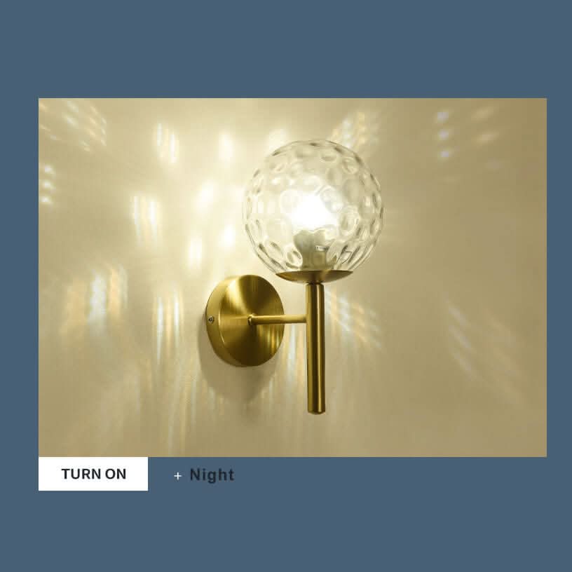 Skorter | Glow bulb - Modern Glass Sphere Wall Lamp