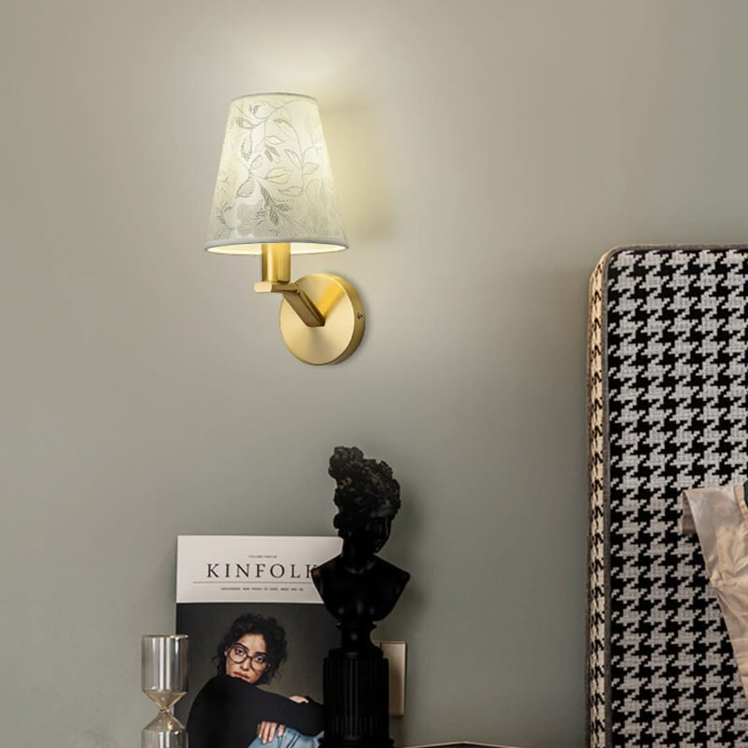 Skorter | Light Bloom - Modern Fabrics Dome Wall Lamp