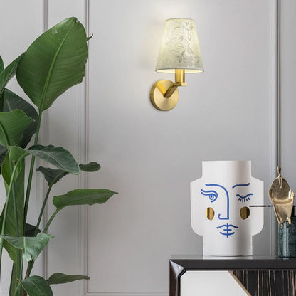 Skorter | Light Bloom - Modern Fabrics Dome Wall Lamp