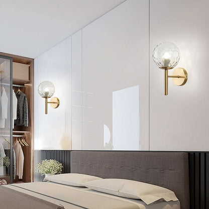 Skorter | Glow bulb - Modern Glass Sphere Wall Lamp