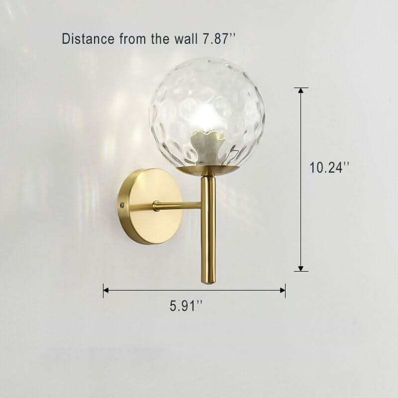 Skorter | Glow bulb - Modern Glass Sphere Wall Lamp
