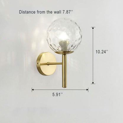 Skorter | Glow bulb - Modern Glass Sphere Wall Lamp