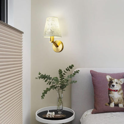 Skorter | Light Bloom - Modern Fabrics Dome Wall Lamp