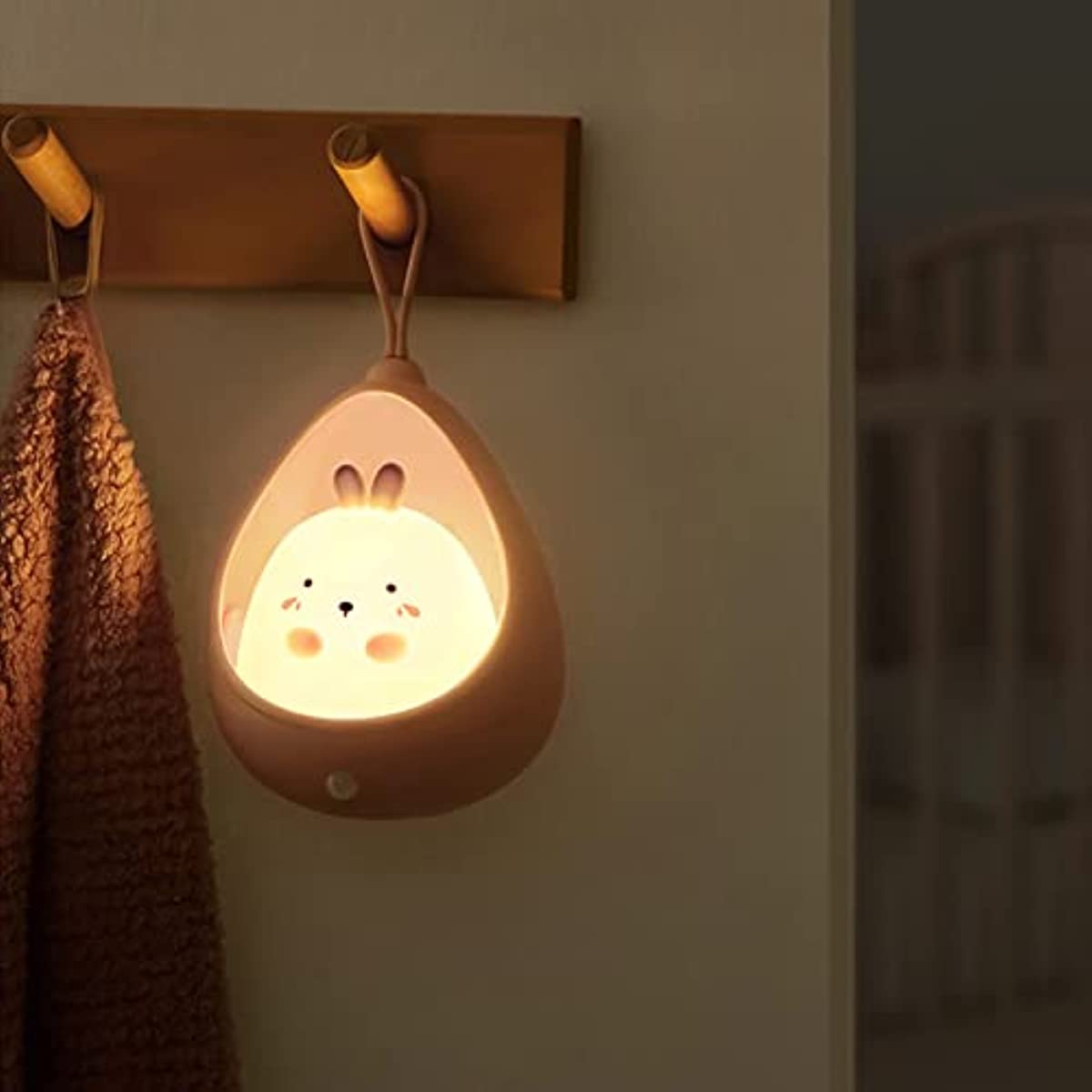 Skorter | BunnyGlow - USB Rechargeable Animal Night Light with Motion Sensor