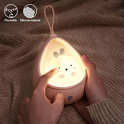 Skorter | BunnyGlow - USB Rechargeable Animal Night Light with Motion Sensor