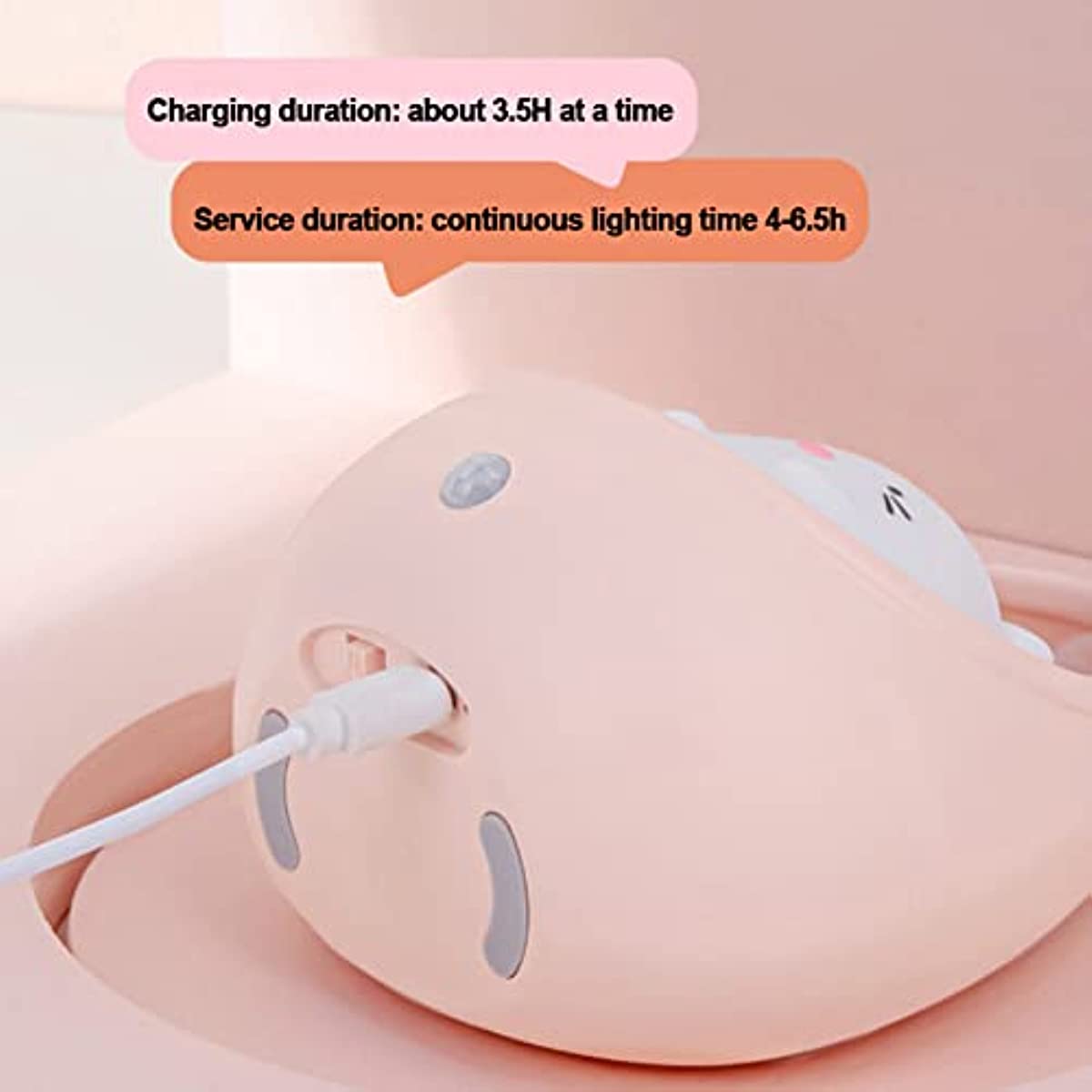Skorter | BunnyGlow - USB Rechargeable Animal Night Light with Motion Sensor