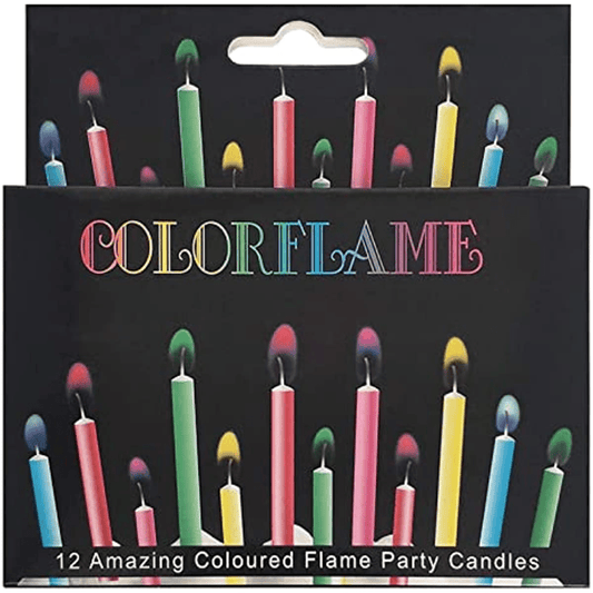 Skorter | Colorflame Birthday Candles and Holders – Colorful Candles for Birthday, Anniversary, Wedding, and Celebrations