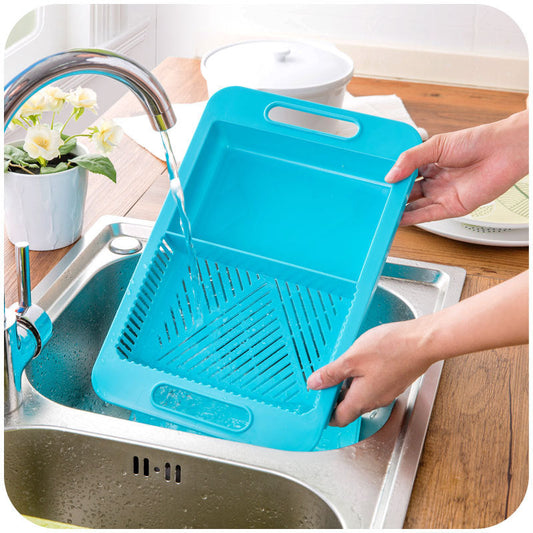 Skorter Kitchen Cutting Blocks Sinks Drain Baskets Cutting Boards Vegetable Meat Tools Kitchen Equipment Cutting Board