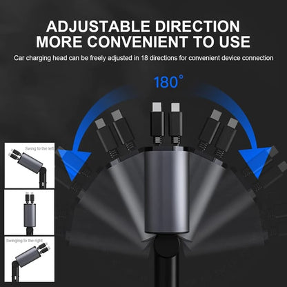 Skorter | Fast charging retractable car charger (compatible with all cars and all phones)