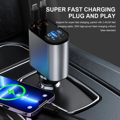 Skorter | Fast charging retractable car charger (compatible with all cars and all phones)