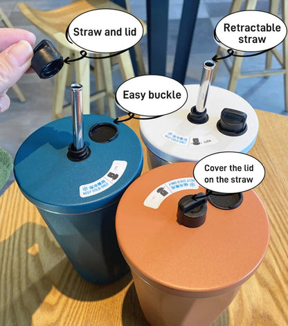 Skorter | Cup with collapsible straw